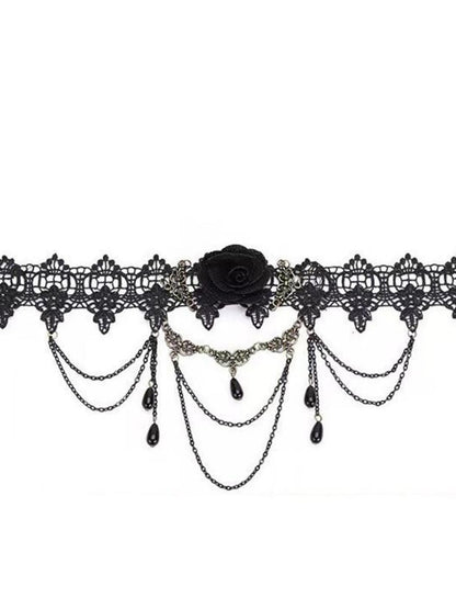 LADYGHOST Ghostly Girl Gothic Rose Floral Dark Subculture Women&