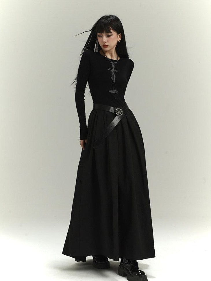 LADYGHOST Ghostly Gothic Black Long Ceremony Women&