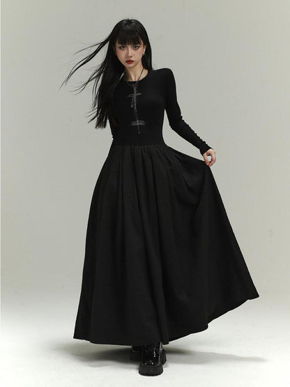 LADYGHOST Ghostly Gothic Black Long Ceremony Women&