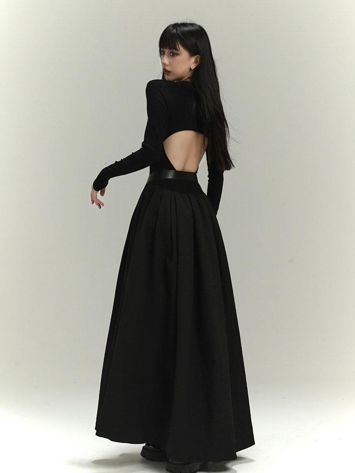 LADYGHOST Ghostly Gothic Black Long Ceremony Women&
