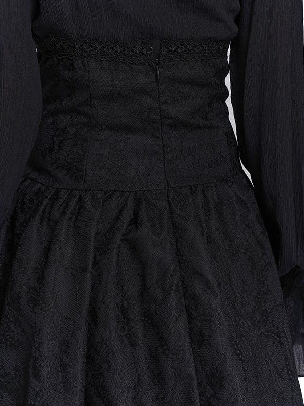 LADYGHOST Ghostly Gothic Dark Subculture High Waist Women&