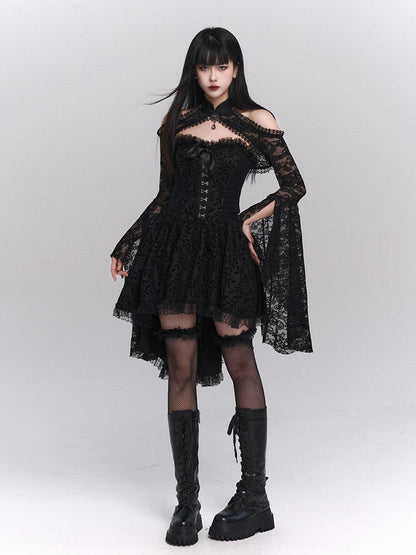 LADYGHOST Ghostly Gothic Vintage Strapless Women&