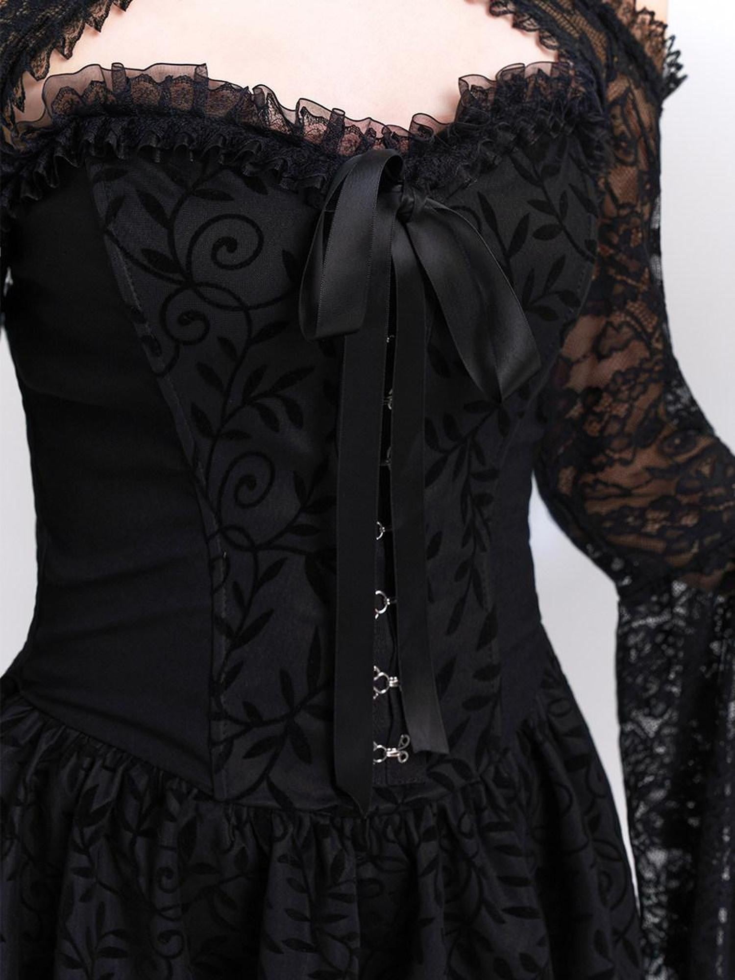 LADYGHOST Ghostly Gothic Vintage Strapless Women&