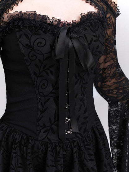 LADYGHOST Ghostly Gothic Vintage Strapless Women&