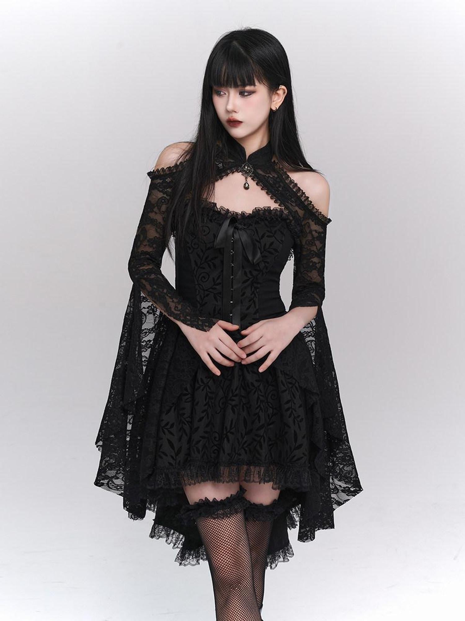 LADYGHOST Ghostly Gothic Vintage Strapless Women&