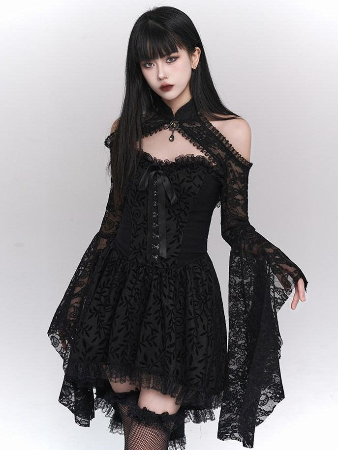 LADYGHOST Ghostly Gothic Vintage Strapless Women&
