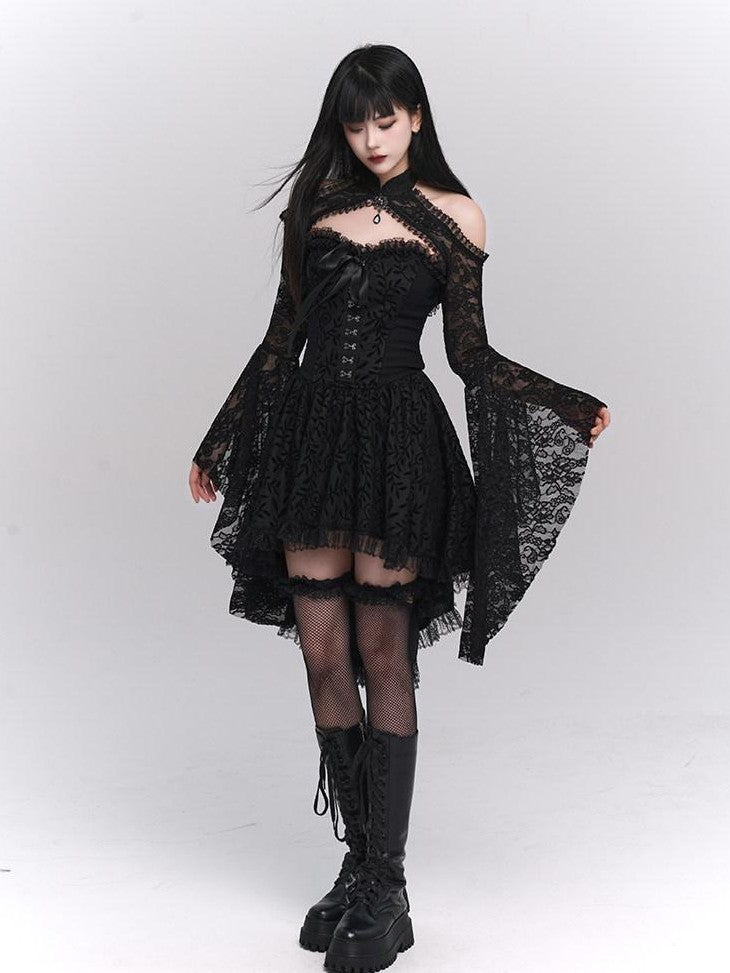LADYGHOST Ghostly Gothic Vintage Strapless Women&
