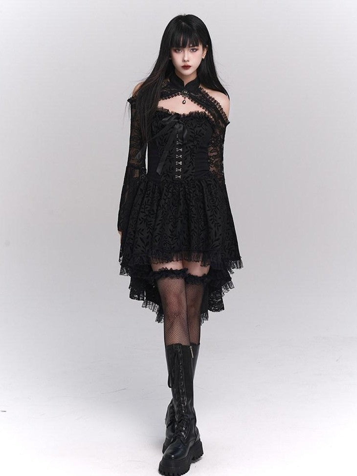 LADYGHOST Ghostly Gothic Vintage Strapless Women&