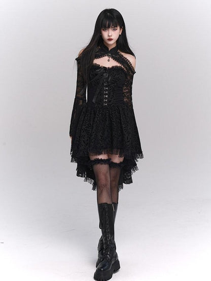 LADYGHOST Ghostly Gothic Vintage Strapless Women&
