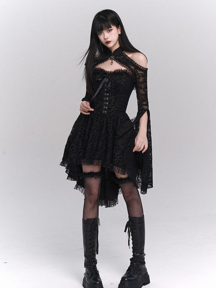 LADYGHOST Ghostly Gothic Vintage Strapless Women&