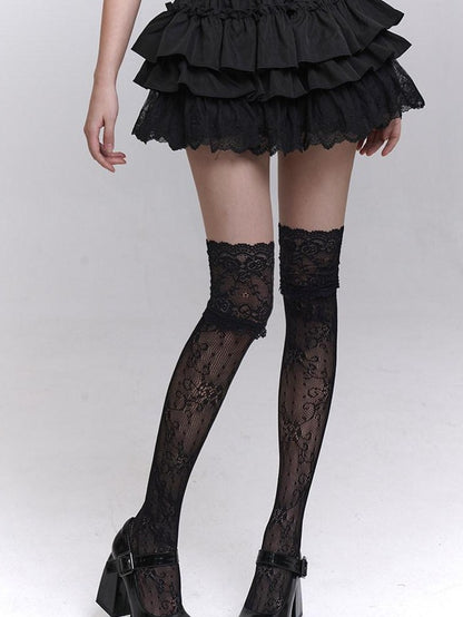 LADYGHOST Ghostly Layered Cake Puff Ruffle Tiered Women&