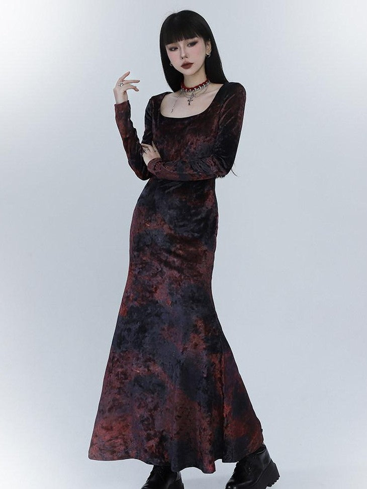 LADYGHOST Ghostly Red Mermaid Fishtail Women&