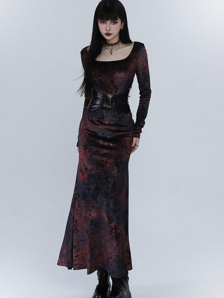 LADYGHOST Ghostly Red Mermaid Fishtail Women&