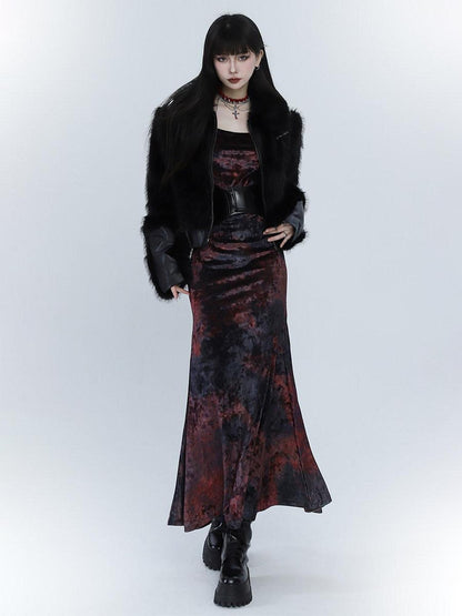LADYGHOST Ghostly Red Mermaid Fishtail Women&