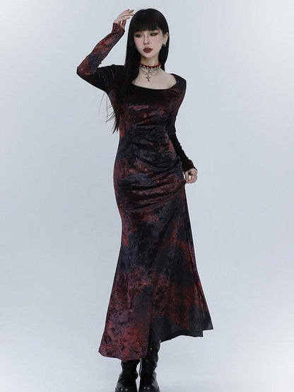 LADYGHOST Ghostly Red Mermaid Fishtail Women&