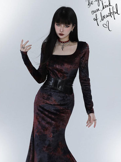 LADYGHOST Ghostly Red Mermaid Fishtail Women&
