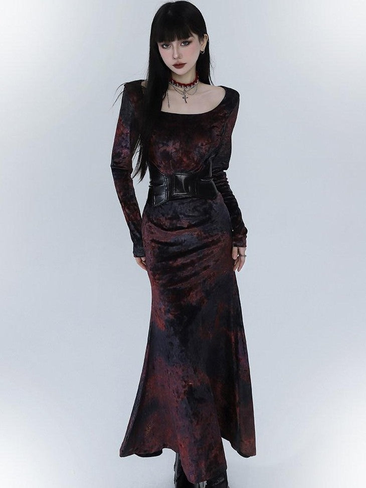 LADYGHOST Ghostly Red Mermaid Fishtail Women&
