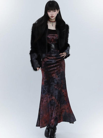 LADYGHOST Ghostly Red Mermaid Fishtail Women&