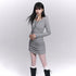 LADYGHOST_Gray_Faux_Two_Piece_Hip_Hugging_Figure_Flattering_Women&