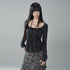 LADYGHOST_Gray_Halter_Ruched_Solid_Korean_Slim_Fit_Women&