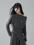 LADYGHOST_Lace_Trim_Batwing_Sleeve_Color_Block_Women&