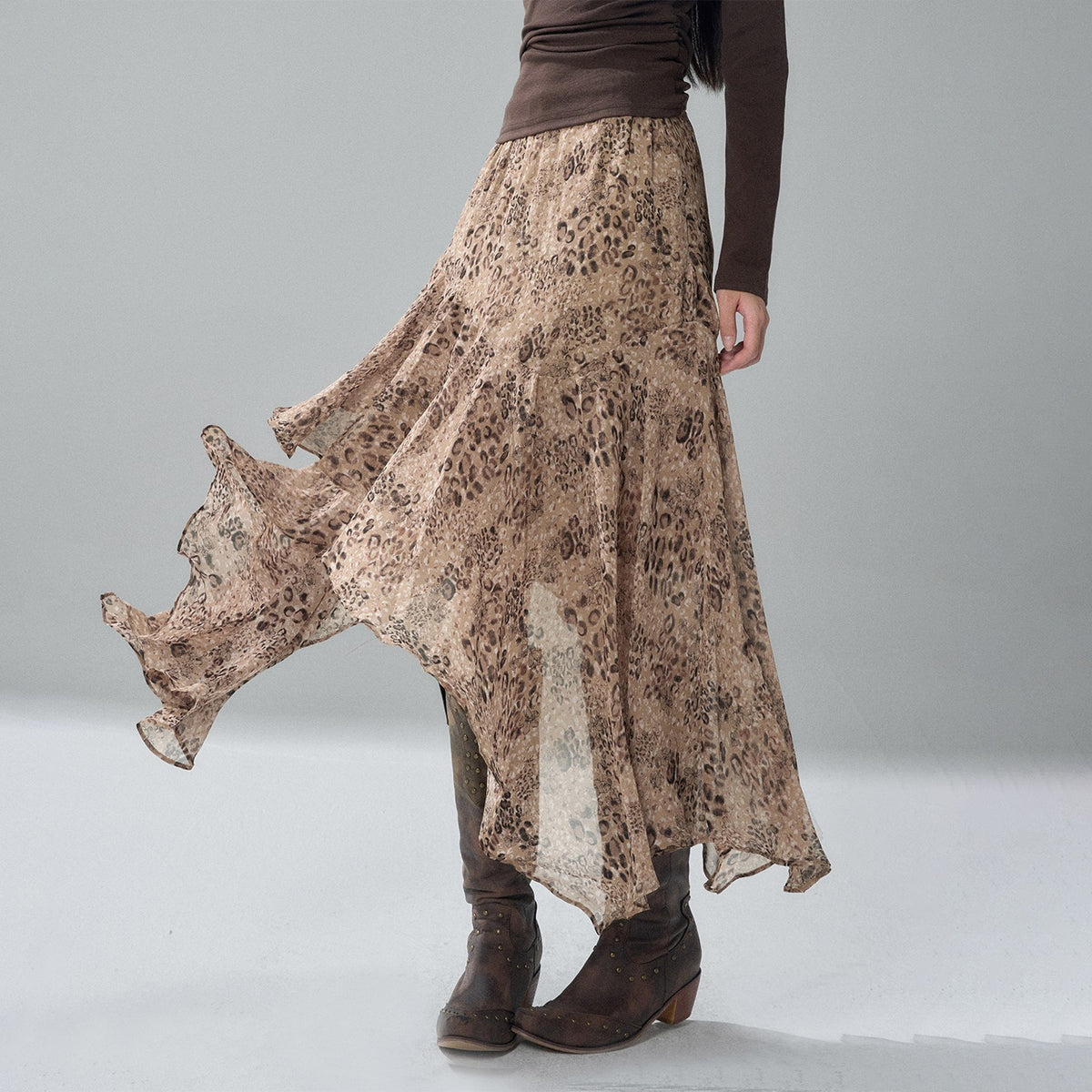LADYGHOST_Leopard_Print_Asymmetric_Ruffle_Chiffon_Women&