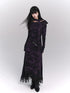 LADYGHOST Purple A Line Long Chic Sassy Mature Women&