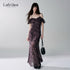 LADYGHOST_Purple_Halter_Neck_Floral_Backless_Flutter_Sleeve_Women&