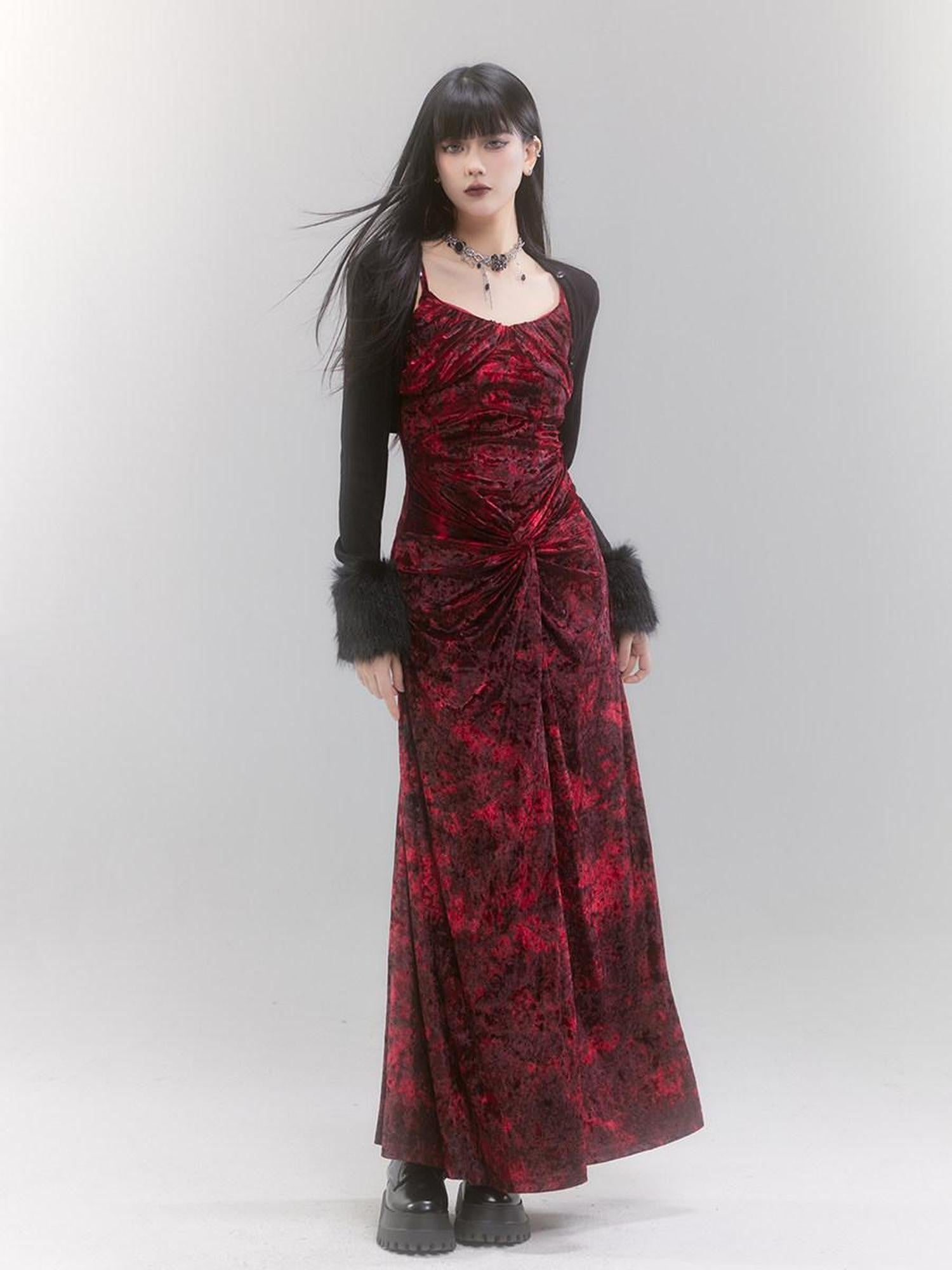 LADYGHOST Red Ghost Girl Bodycon Slim Fit Women&