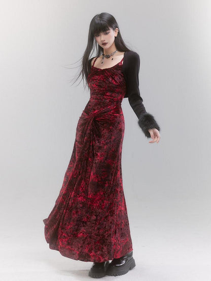 LADYGHOST Red Ghost Girl Bodycon Slim Fit Women&