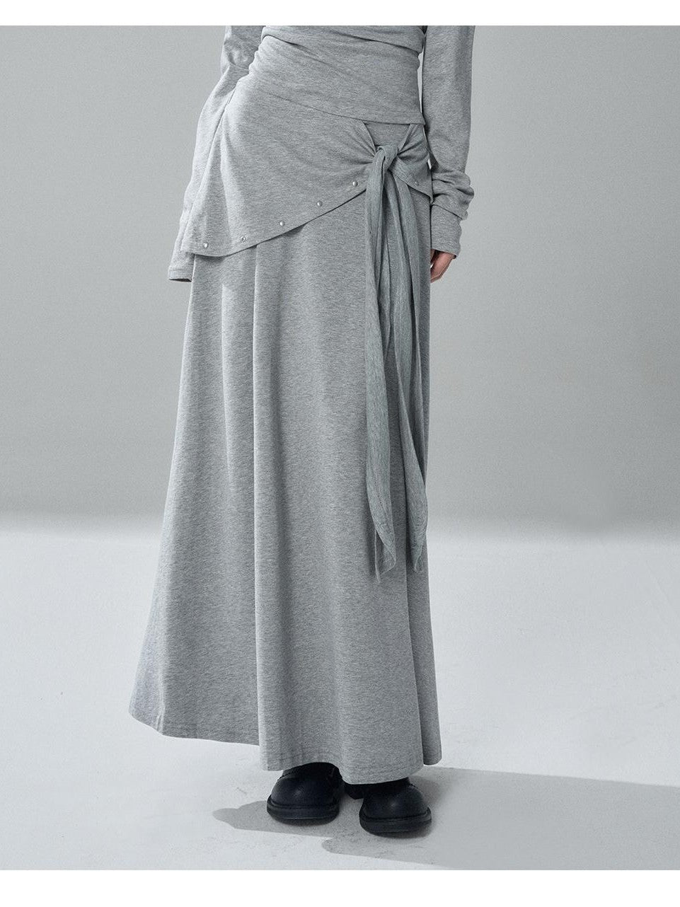 LADYGHOST Riveted One Shoulder Asymmetric Hem Solid Women&