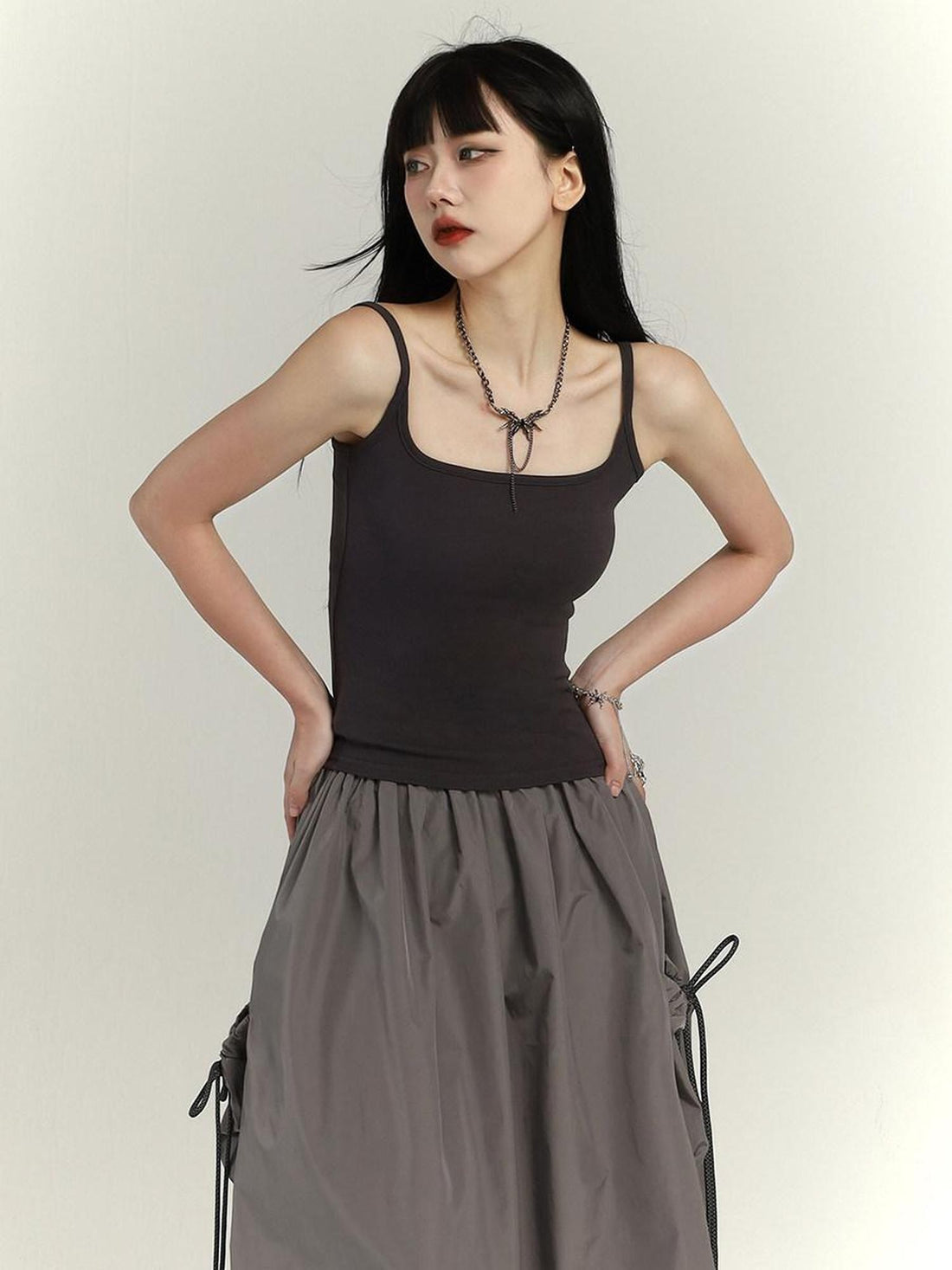 LADYGHOST Sweet Spicy American Small Strap Mini Top Versatile Sexy Women&