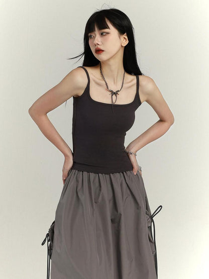 LADYGHOST Sweet Spicy American Small Strap Mini Top Versatile Sexy Women&