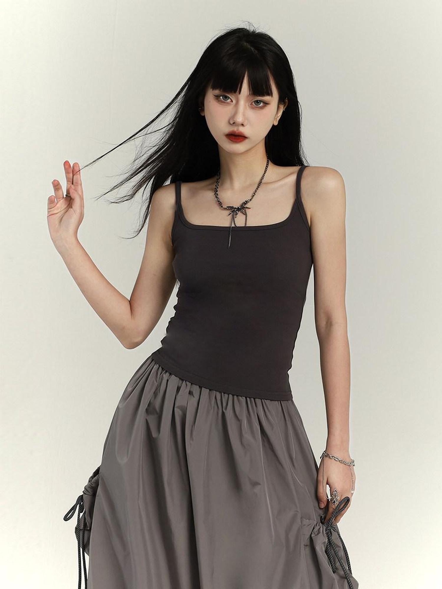 LADYGHOST Sweet Spicy American Small Strap Mini Top Versatile Sexy Women&