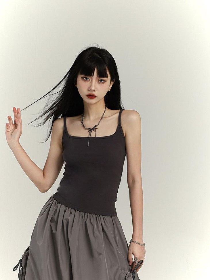 LADYGHOST Sweet Spicy American Small Strap Mini Top Versatile Sexy Women&