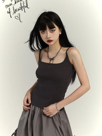 LADYGHOST Sweet Spicy American Small Strap Mini Top Versatile Sexy Women&