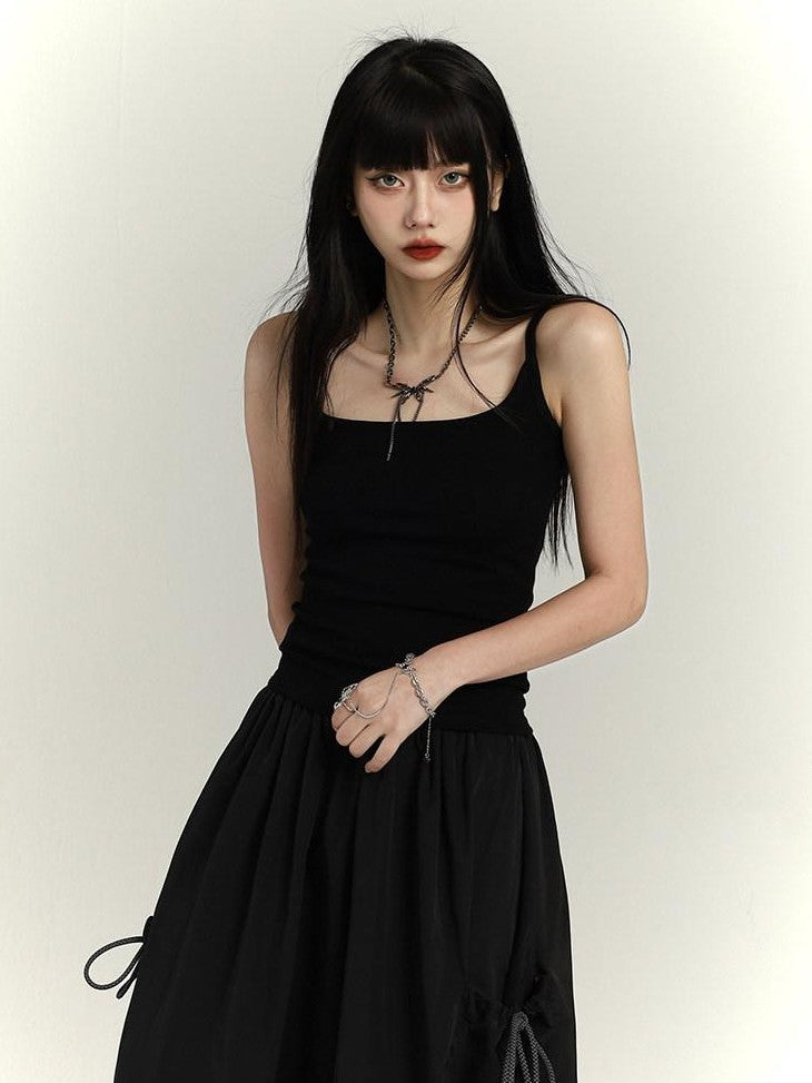 LADYGHOST Sweet Spicy American Small Strap Mini Top Versatile Sexy Women&
