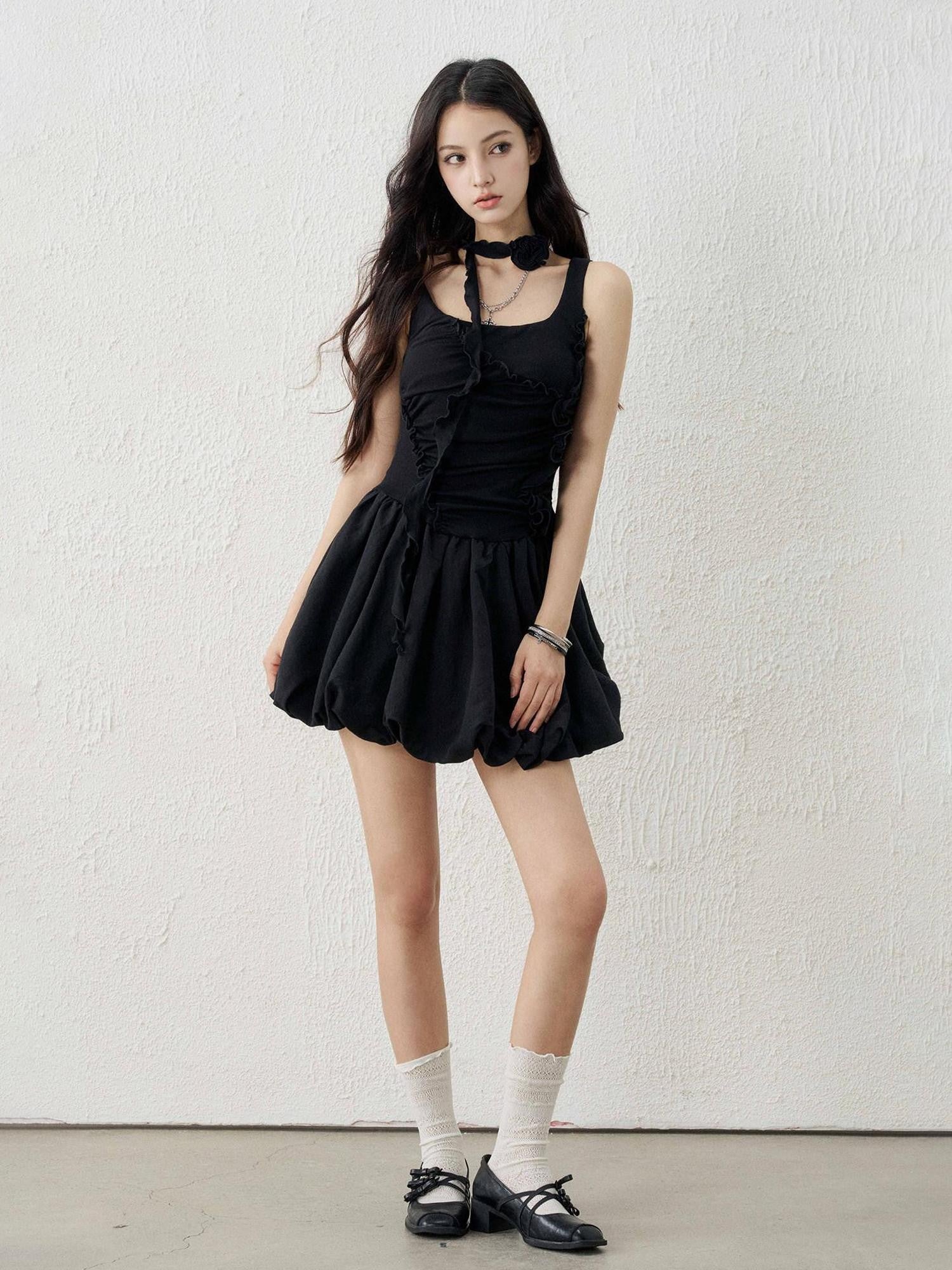LADYGHOST White Ethereal Ballerina Puff Bouffant Women&