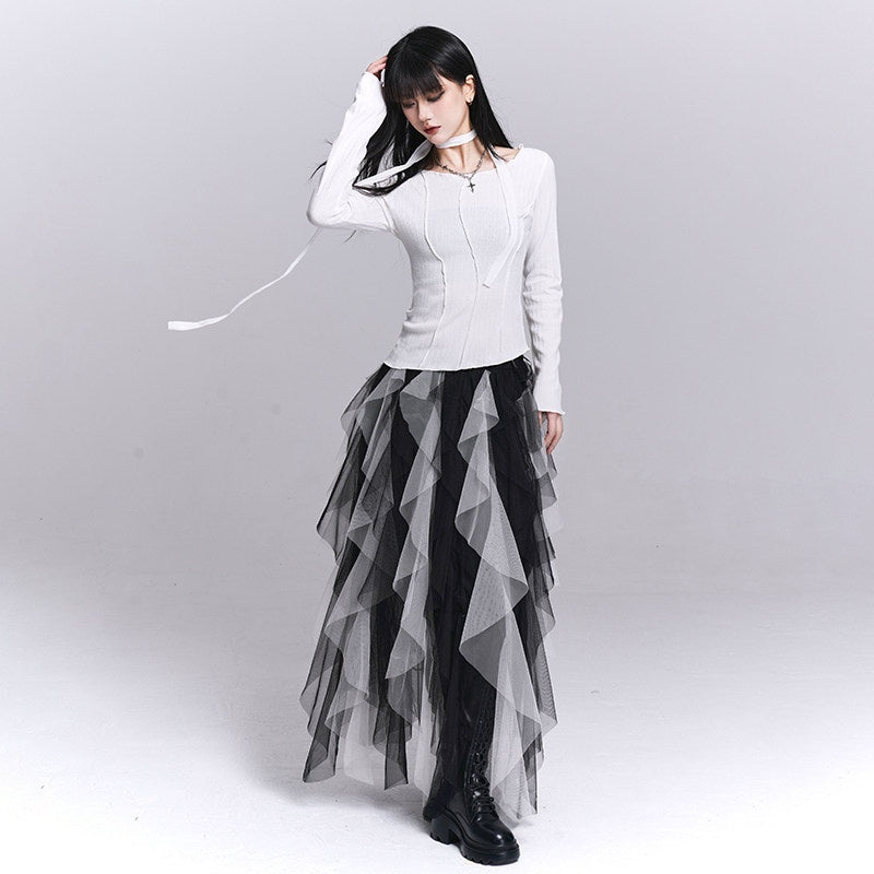 LADYGHOST_White_Ghost_Girl_Print_Slim_Fit_Layering_Women&