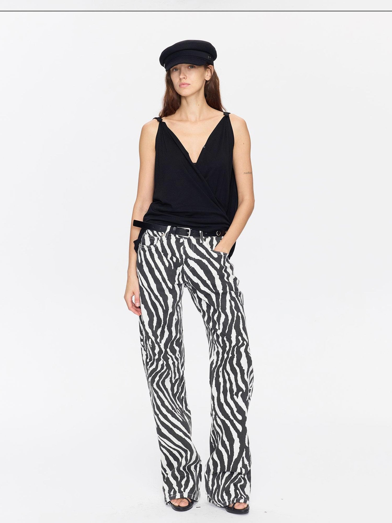 LYUOCHENG Animal Print Casual Mid Low Rise Women&
