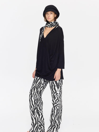 LYUOCHENG Animal Print Casual Mid Low Rise Women&
