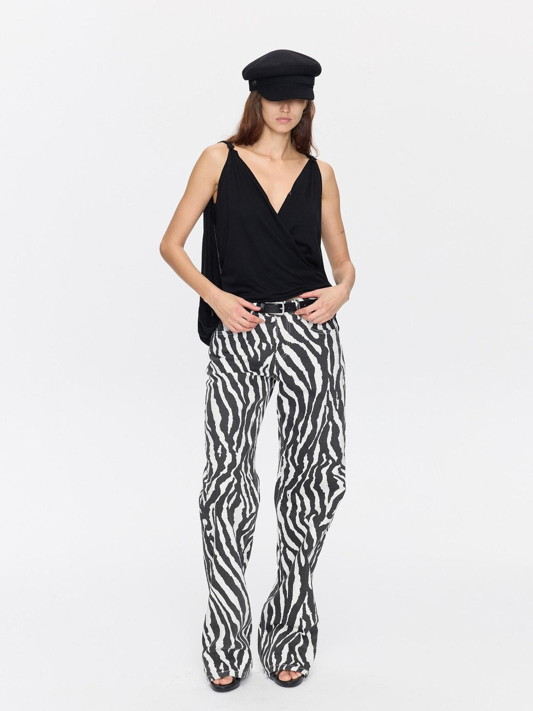 LYUOCHENG Animal Print Casual Mid Low Rise Women&