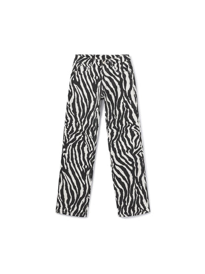 LYUOCHENG Animal Print Casual Mid Low Rise Women&