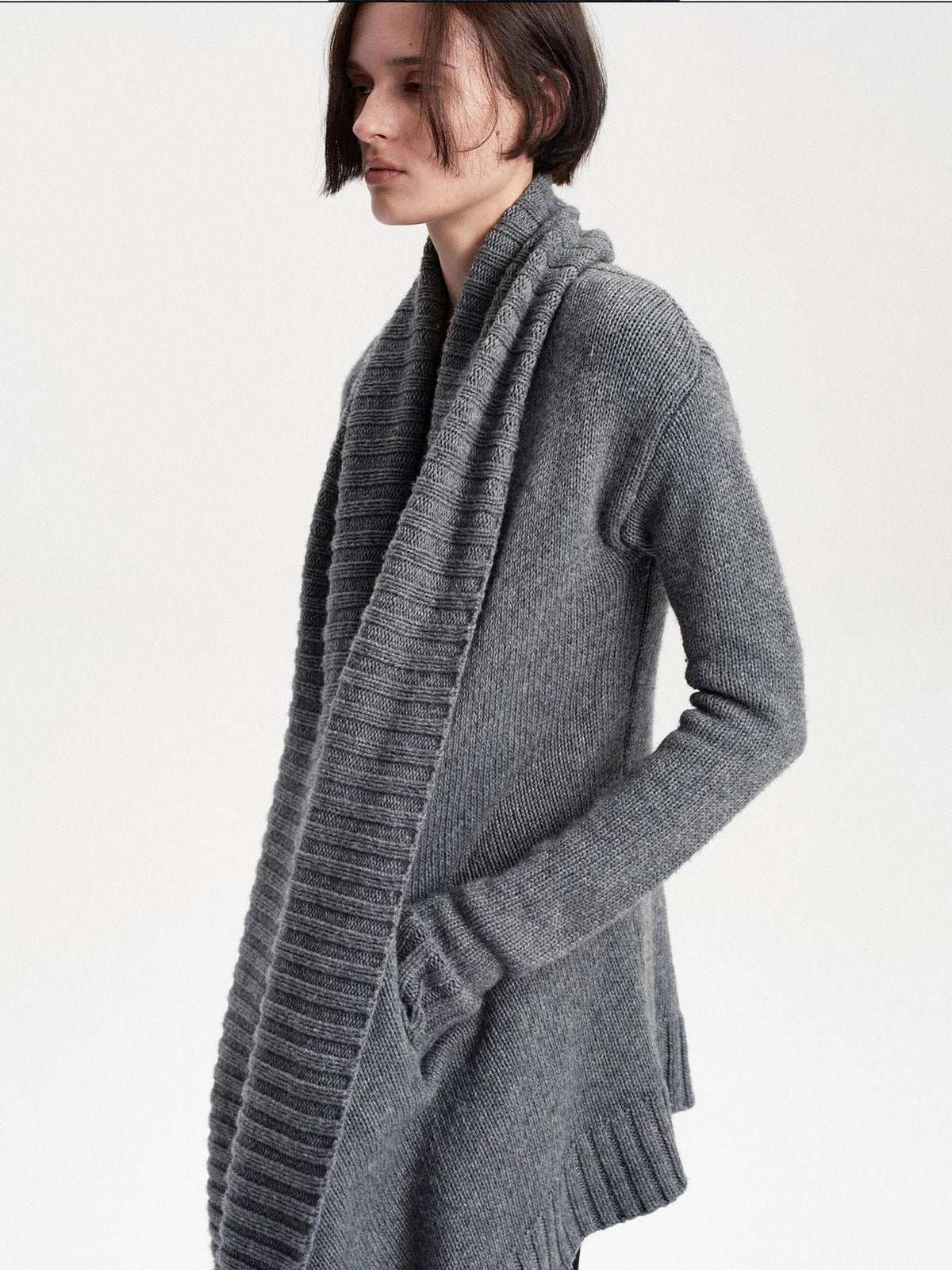 LYUOCHENG Asymmetric Irregular British Vintage Reversible Women&