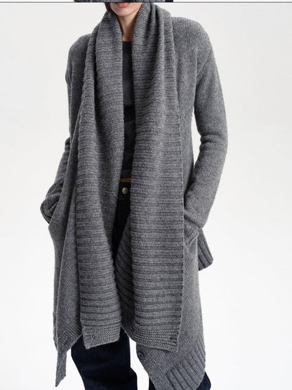 LYUOCHENG Asymmetric Irregular British Vintage Reversible Women&