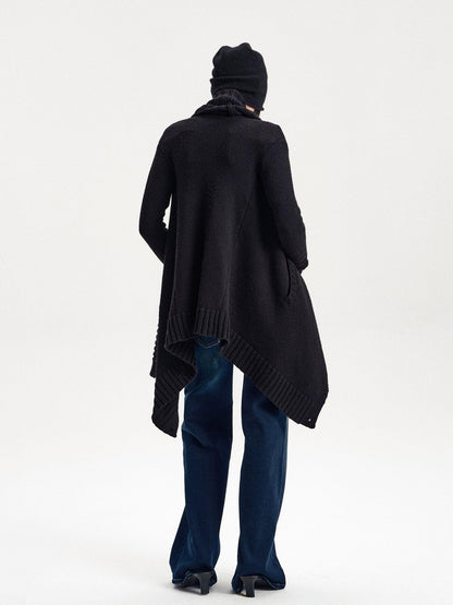 LYUOCHENG Asymmetric Irregular British Vintage Reversible Women&