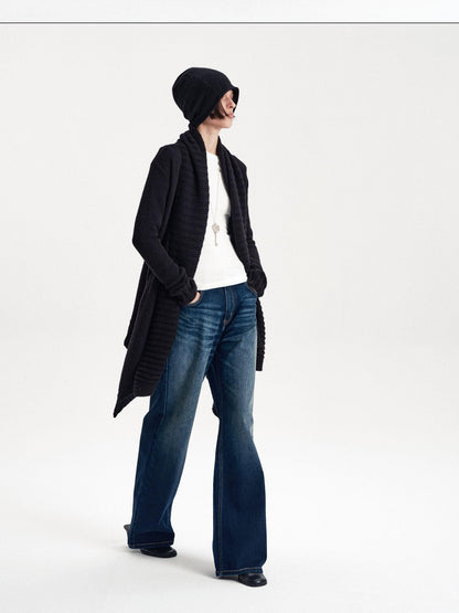 LYUOCHENG Asymmetric Irregular British Vintage Reversible Women&