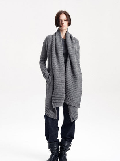 LYUOCHENG Asymmetric Irregular British Vintage Reversible Women&