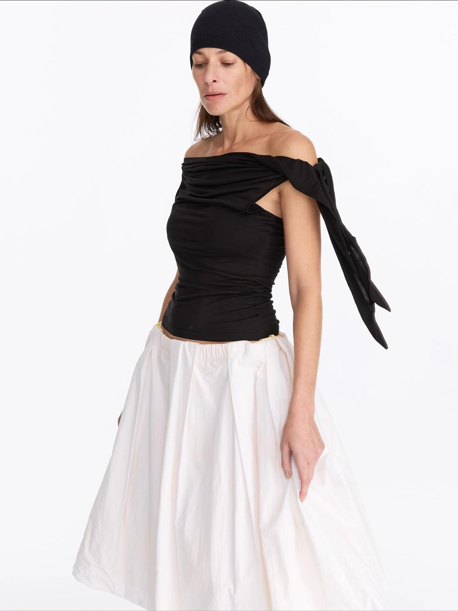 LYUOCHENG Asymmetric Knot Sleeveless Top