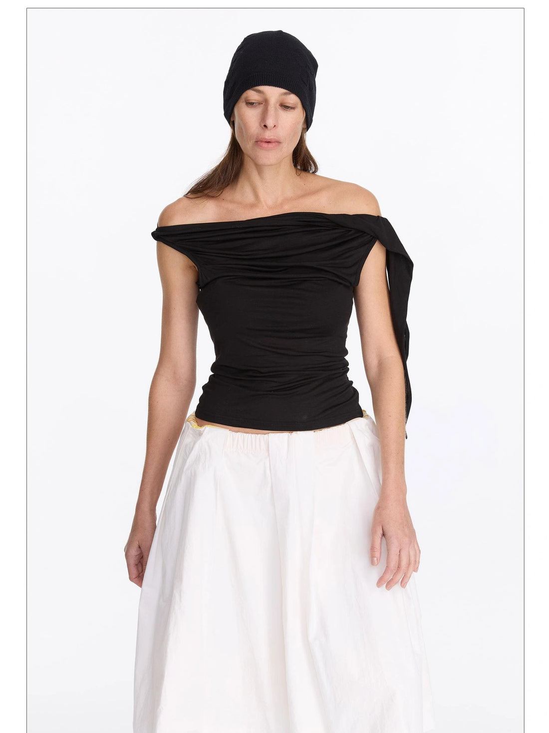 LYUOCHENG Asymmetric Knot Sleeveless Top